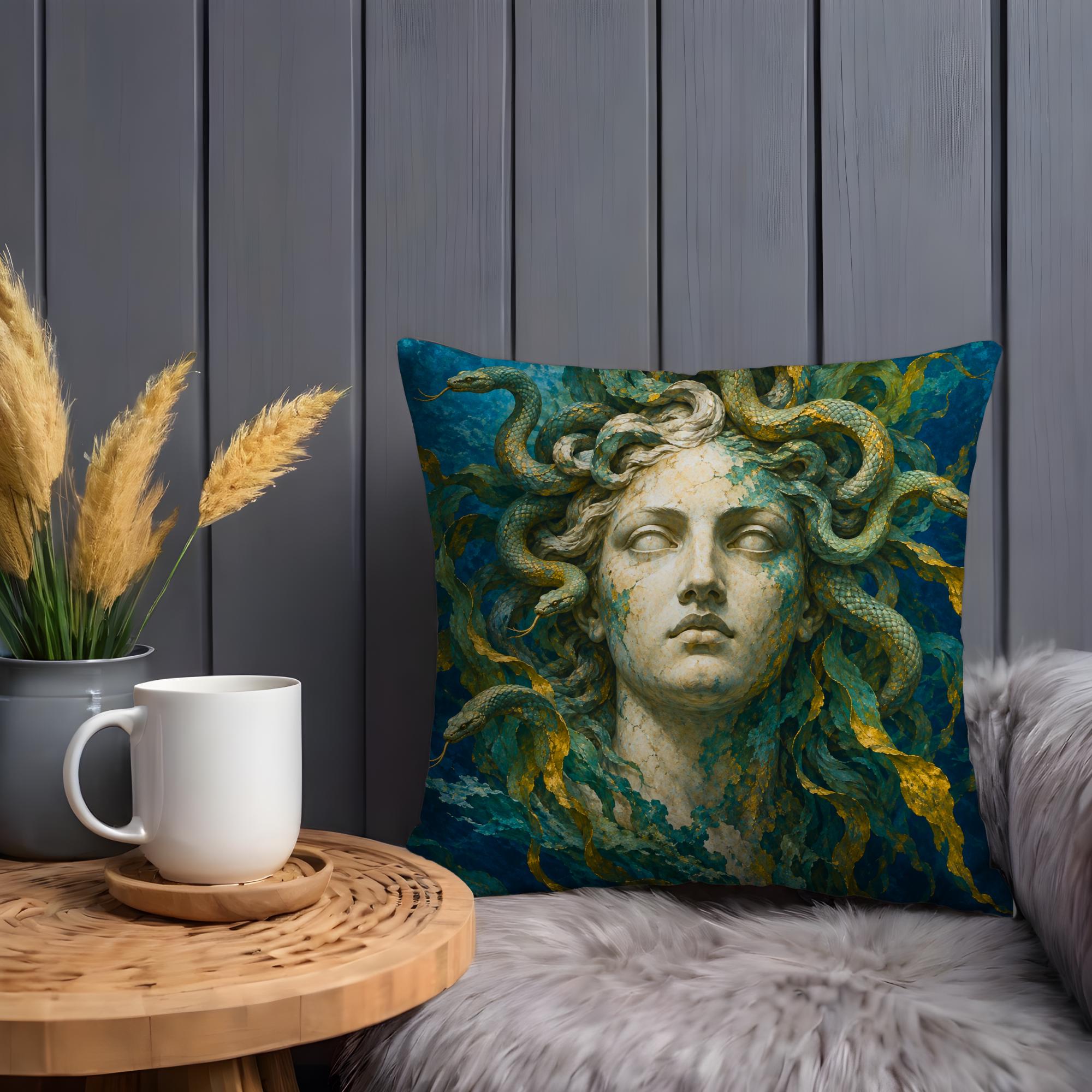 Medusa Gorgon Mythology Pillow Cover - Image 5