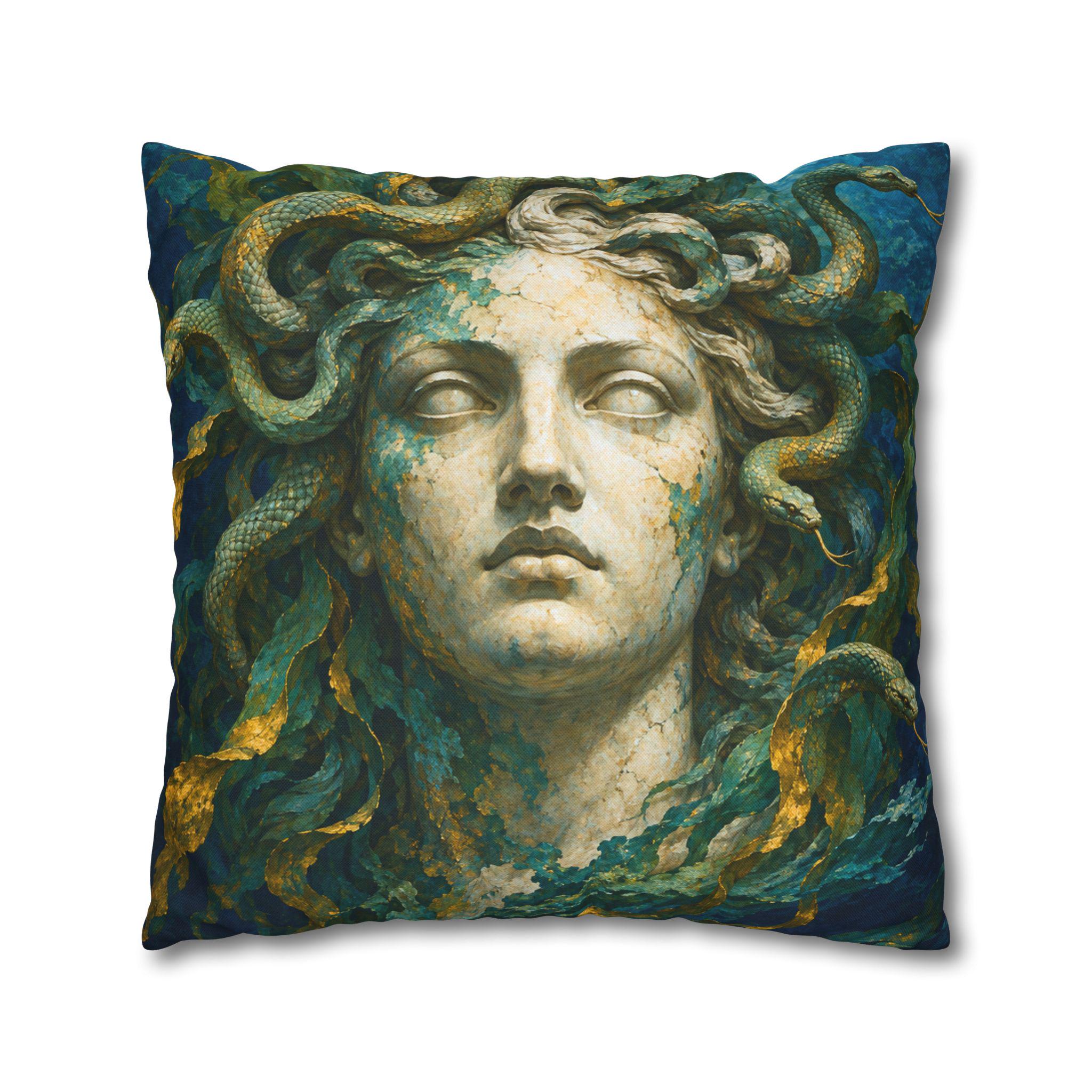 Medusa Gorgon Mythology Pillow Cover - Image 3