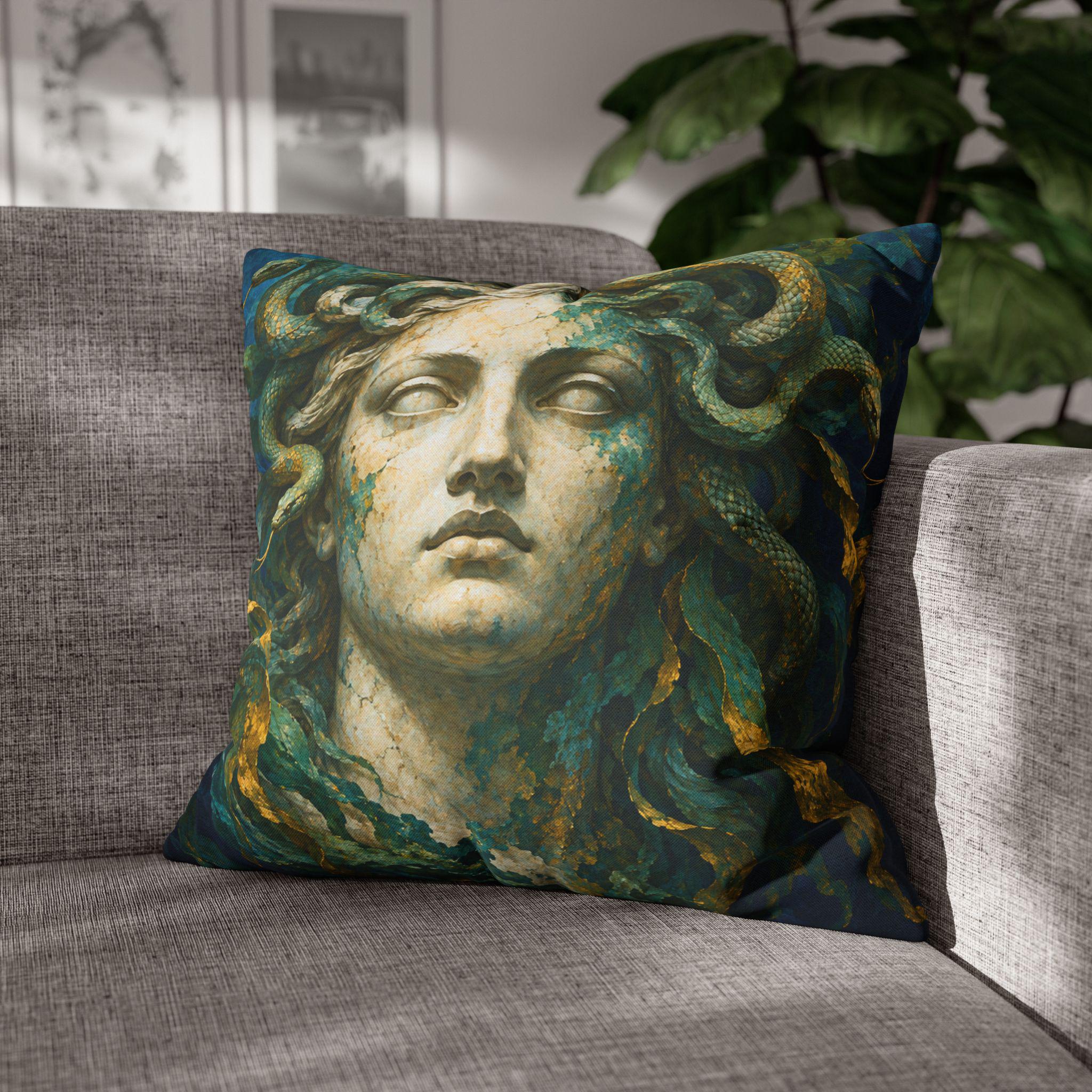 Medusa Gorgon Mythology Pillow Cover - Image 2