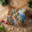 Mediterranean Garden Stairway Pillow Cover
